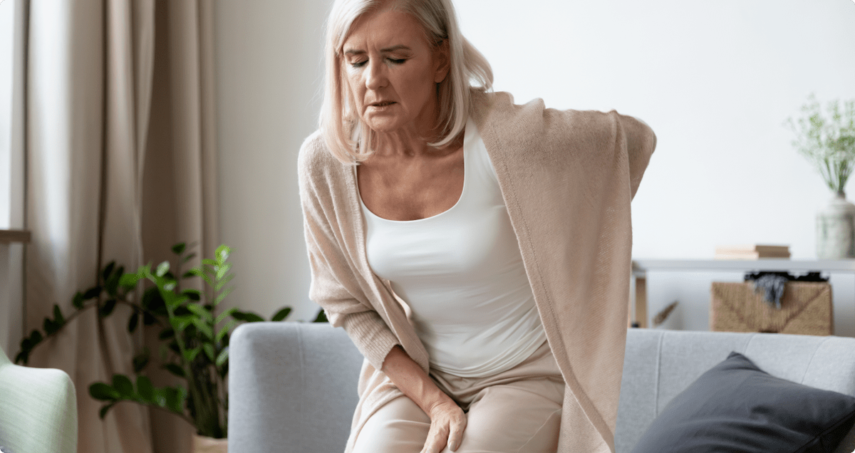 Schmerz bei Osteochondrose vun der Wirbelsäule